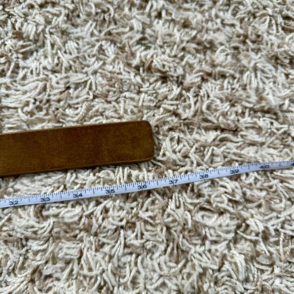 Vintage Armani Exchange Brown Leather Belt Made in USA Women’s Size 32 - Picture 7 of 7